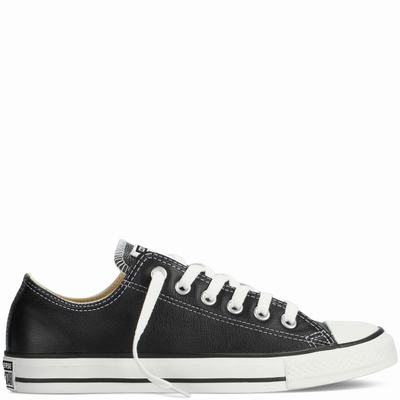 Női Converse Chuck Taylor All Star Leather Tornacipő CO1635482 Fekete